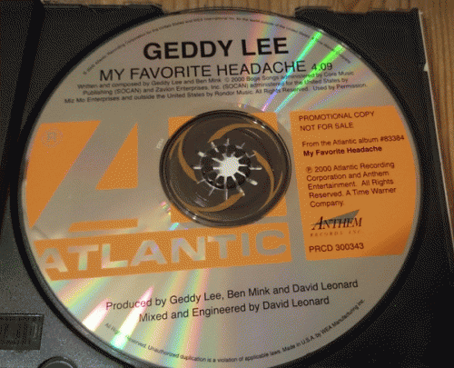Geddy Lee : My Favorite Headache (Single)